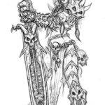 Concept Art for a Troll Death Knight
