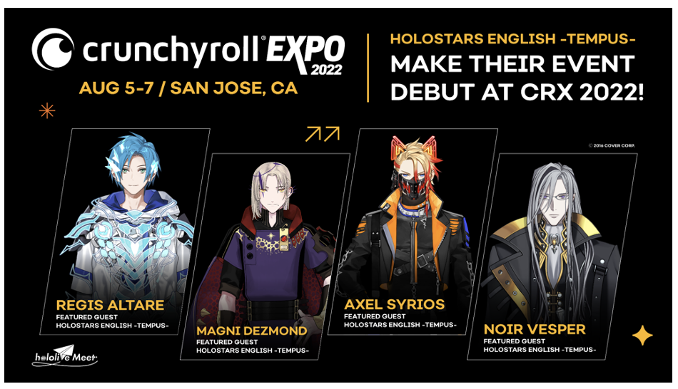 Crunchyroll Expo: HOLOSTARS English -TEMPUS- to Make Debut